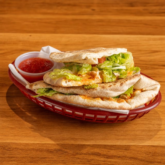 Buffalo Chicken Pita Bread.