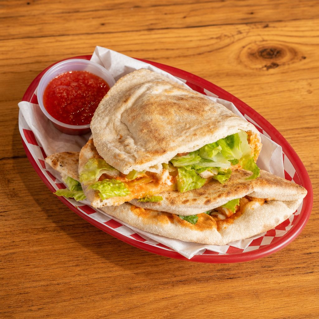 Chicken Bacon Ranch Pita Bread.